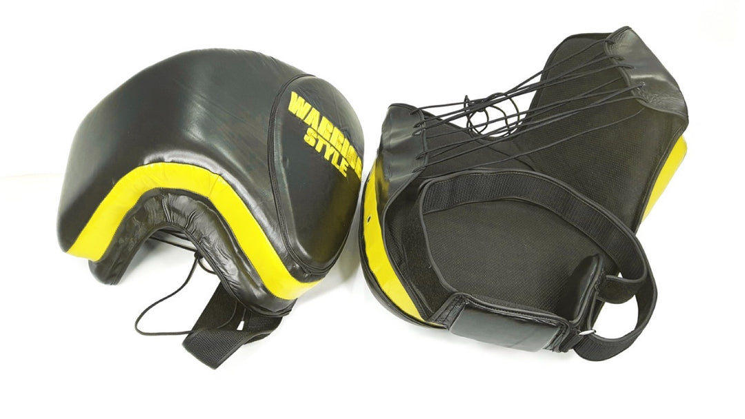 Thigh Pads yellow muay thai elbow pads kick pads karate thai shin pads kick pads wrestling a product of https://www.shopwarriorstyle.com/